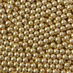 Strøssel metallisk gull 10mm - 1kg