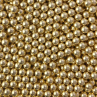 Strøssel metallisk gull 10mm - 1kg