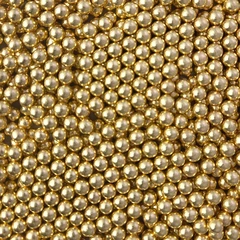 Strøssel metallisk gull 7mm - 1kg