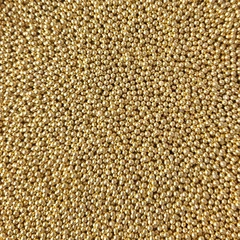 Strøssel metallisk gull 2mm - 1kg