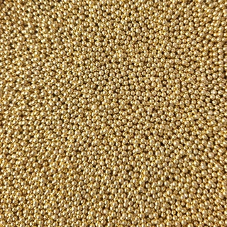 Strøssel metallisk gull 2mm - 1kg