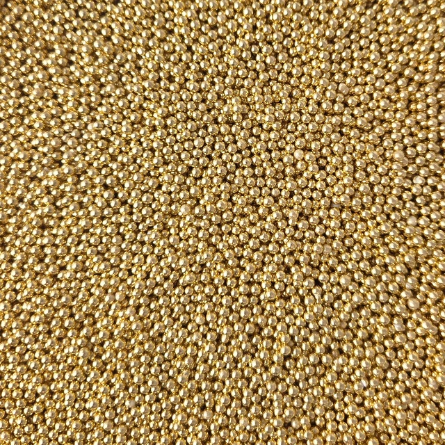 Strøssel metallisk gull 2mm - 1kg 