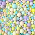 Strøssel matt pastell assortert - 1kg Ø2, 4, 7 og 10mm