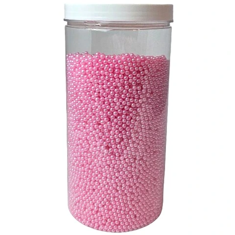 Strøssel perle lys rosa 4mm - 1kg 