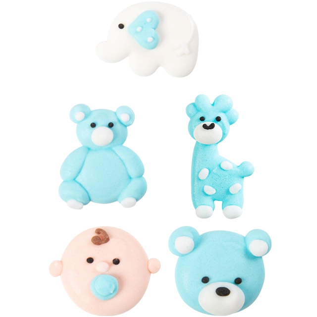 Dåpsfigur blå i sukker 2,5cm - 112stk 