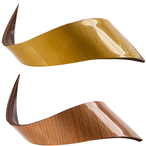 Krøll mørk sjokolade 9cm - 69stk Assortert - Bronse, gull 