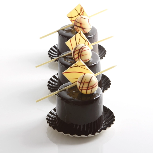 Sjokokvadrat rød 3cm - 220stk 