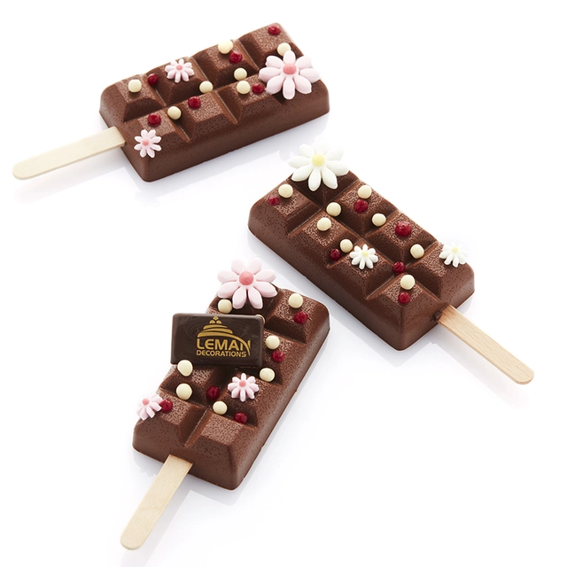 Sukkerblomst rosa/rød - 258stk 150 x Ø1, 60 x Ø2, 48 x Ø2,5cm 