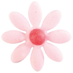 Sukkerblomst rosa/rød - 258stk 150 x Ø1, 60 x Ø2, 48 x Ø2,5cm