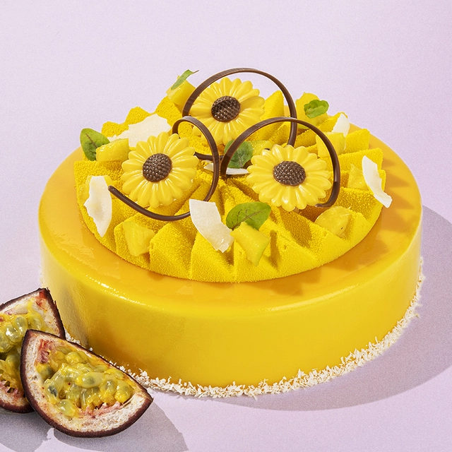 Solsikke i sjokolade Ø3,7cm - 120stk 