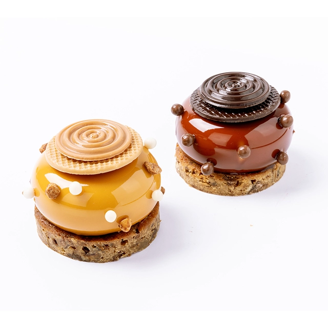 Spiral mørk sjokolade Ø3,8cm - 120stk 