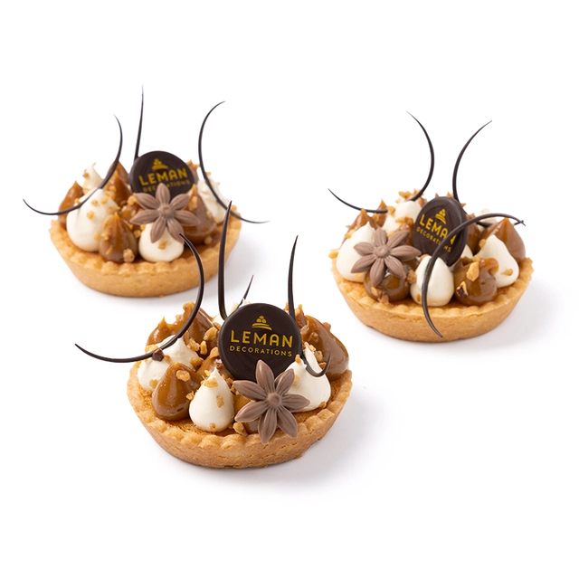 Halvsirkel mørk sjokolade 5cm - 360stk 