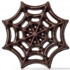 Spindelvev mørk sjokolade - 75stk Ø5cm