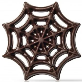 Spindelvev mørk sjokolade - 75stk Ø5cm 
