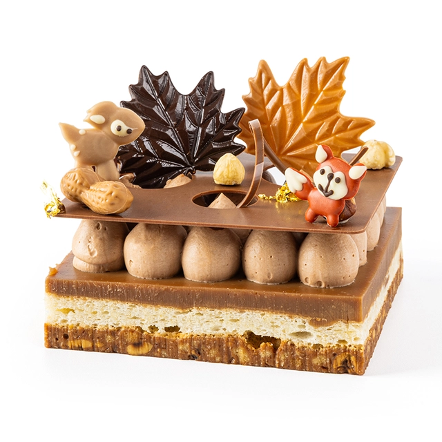 Lønneblad mørk sjokolade ass. - 60stk 5,5 x 5,2cm 