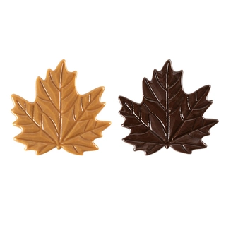 Lønneblad mørk sjokolade ass. - 60stk 5,5 x 5,2cm